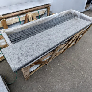 Гранитная плитка для мощения (Paving granite tile) G605 1500x350x30мм F