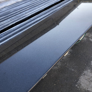 Гранитная плитка для мощения (Paving granite tile) Absolute Black 1500x350x20мм P